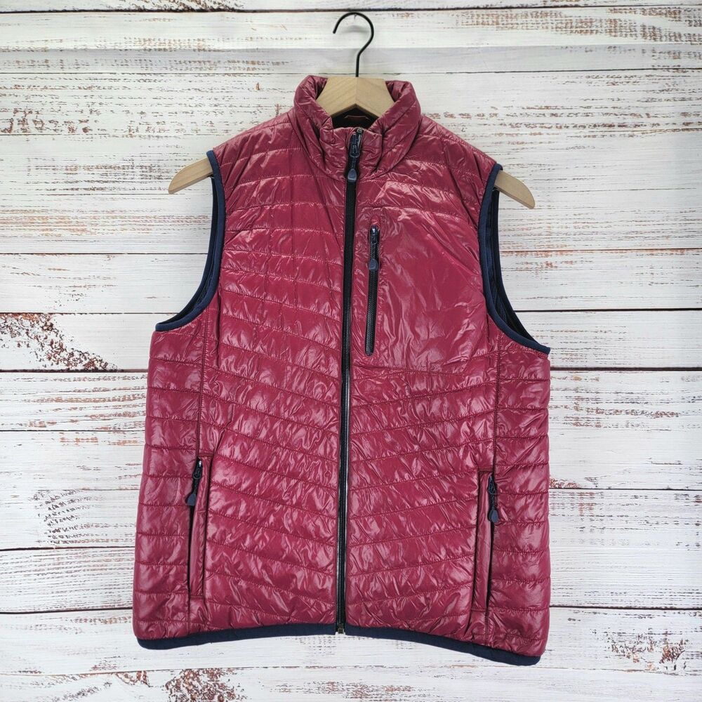 Vineyard Vines Performance Vest Women's S Pink Puffer Nylon Full Zip Fleece